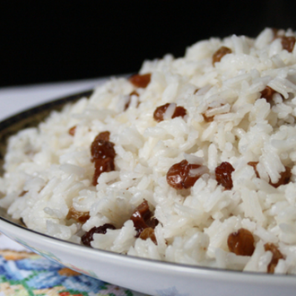 Arroz  com Passas - 500g.